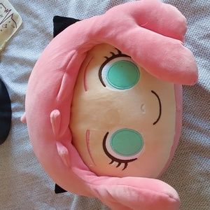 Pink haired anime plush